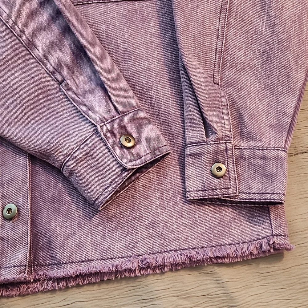 ENTRO Denim Utility Shacket Jacket - Picture 11 of 13